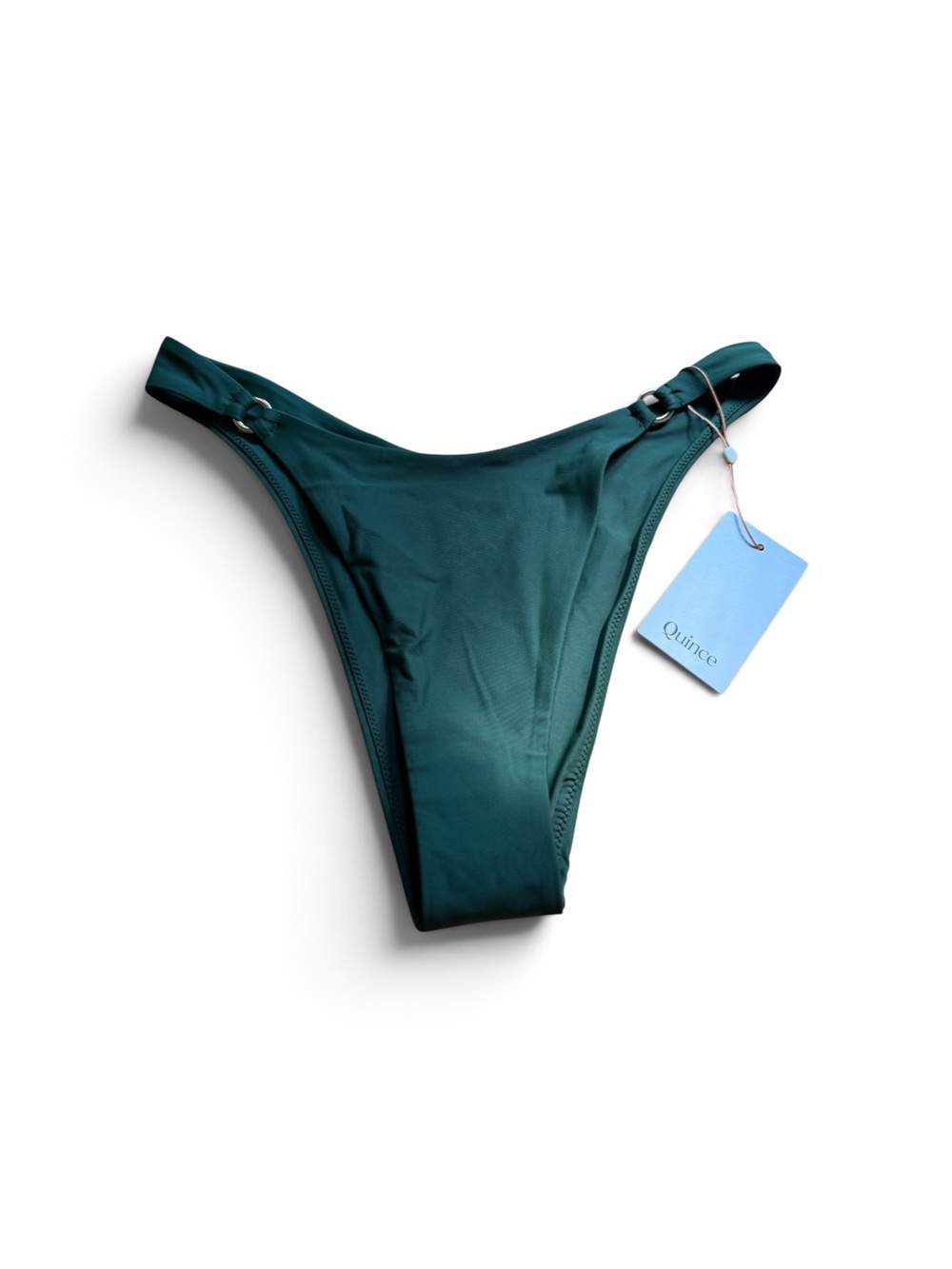 Quince Green High-Cut Bikini Bottom Women Swim Size Medium New with tags